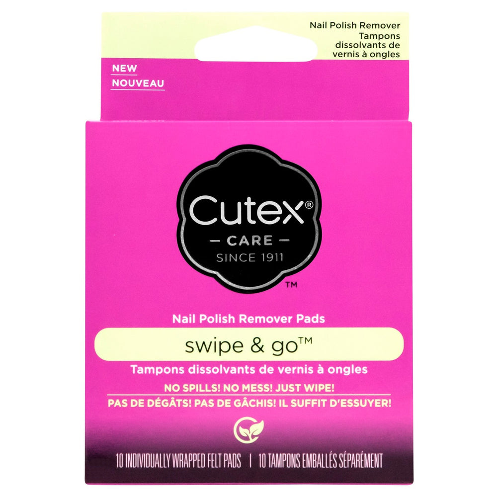Cutex Swipe and Go Nail Polish Remover Pads - 10ct