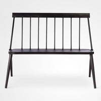 Windsor Metal Stack Patio Loveseat Bench Black - Project 62™