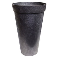 26" Recycled Planter Tapered Black - Smith & Hawke