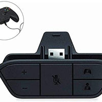 Stereo Gaming Headset Audio Adapter For Microsoft Xbox One Controller Black
