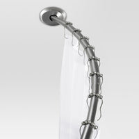 2 Way Mount Curved Shower Rod Brushed Nickel - Thr