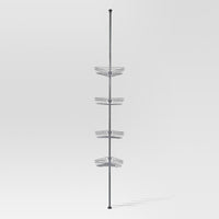 Rust Resistant Tension Shower Caddy Satin Nickel -