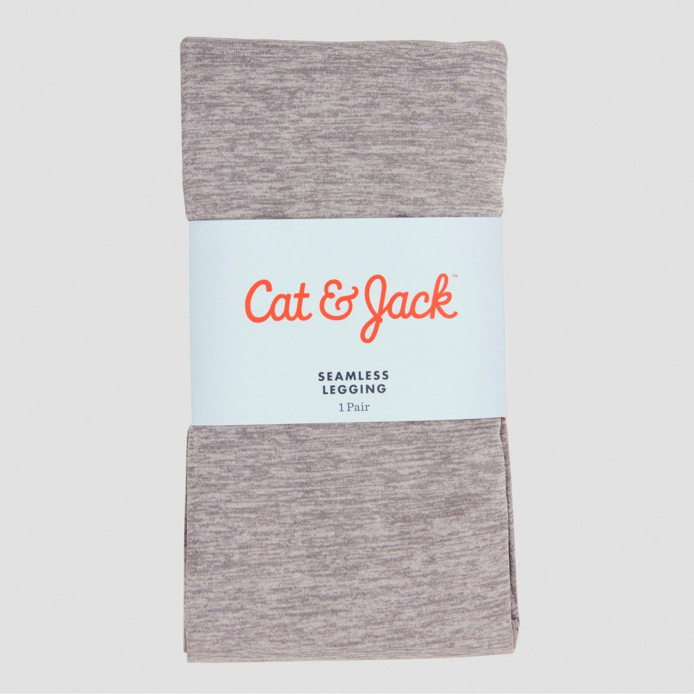 Girls' Seamless Leggings - Cat & Jack Gray 1