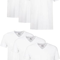 Hanes Best 6-Pack V-Neck T-shirt (Assorted Colors)