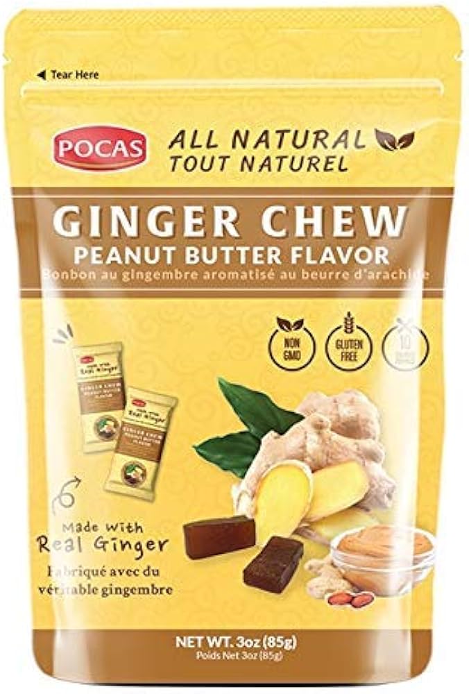 Ginger Chew (Peanut Butter) 1pc