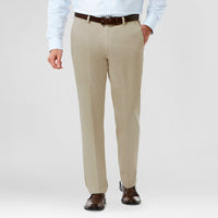 Haggar H26 - Men's Classic Fit No Iron Stretch Kha