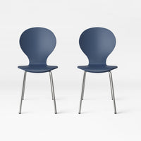 Goddard Modern Stacking Chair Blue (Set of 2) - Pr