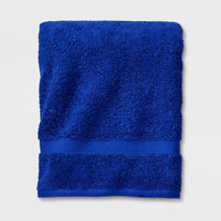 Soft Solid Bath Towel Dark Blue - Opalhouse
