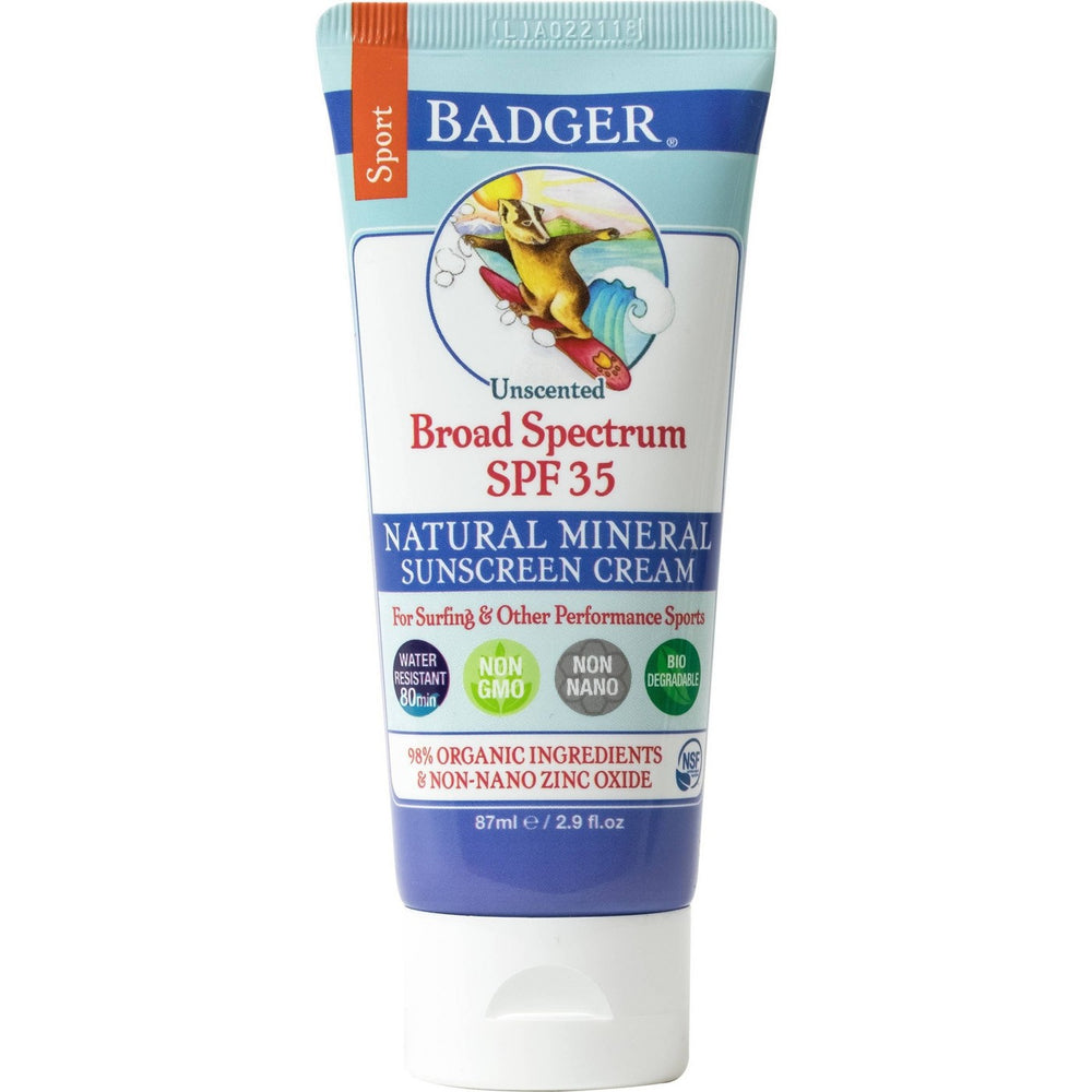Badger Sport Broad Spectrum Sunscreen - SPF 35 - 2.9oz