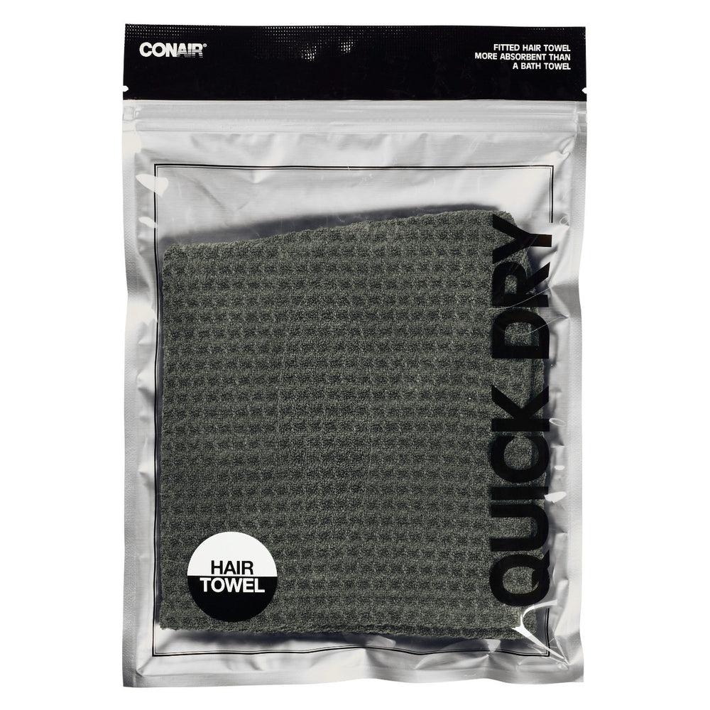 Conair Microfiber Hair Towel - Gray - 1ct