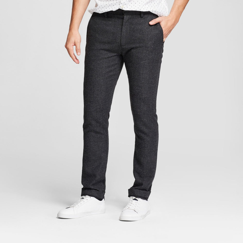Men's Slim Fit Trousers - Goodfellow & Co Bl