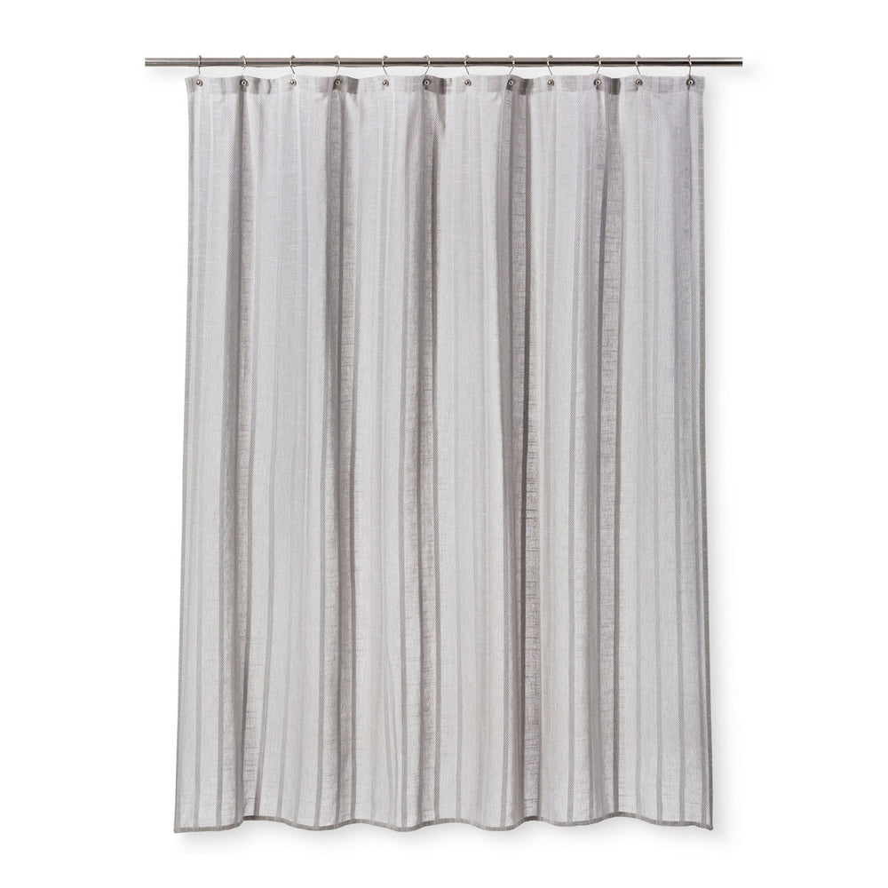 Dyed Striped Shower Curtain Cashmere Gray - Thresh