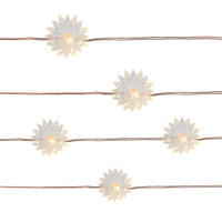 25ct Flower Outdoor LED Mini String Lights - Thres
