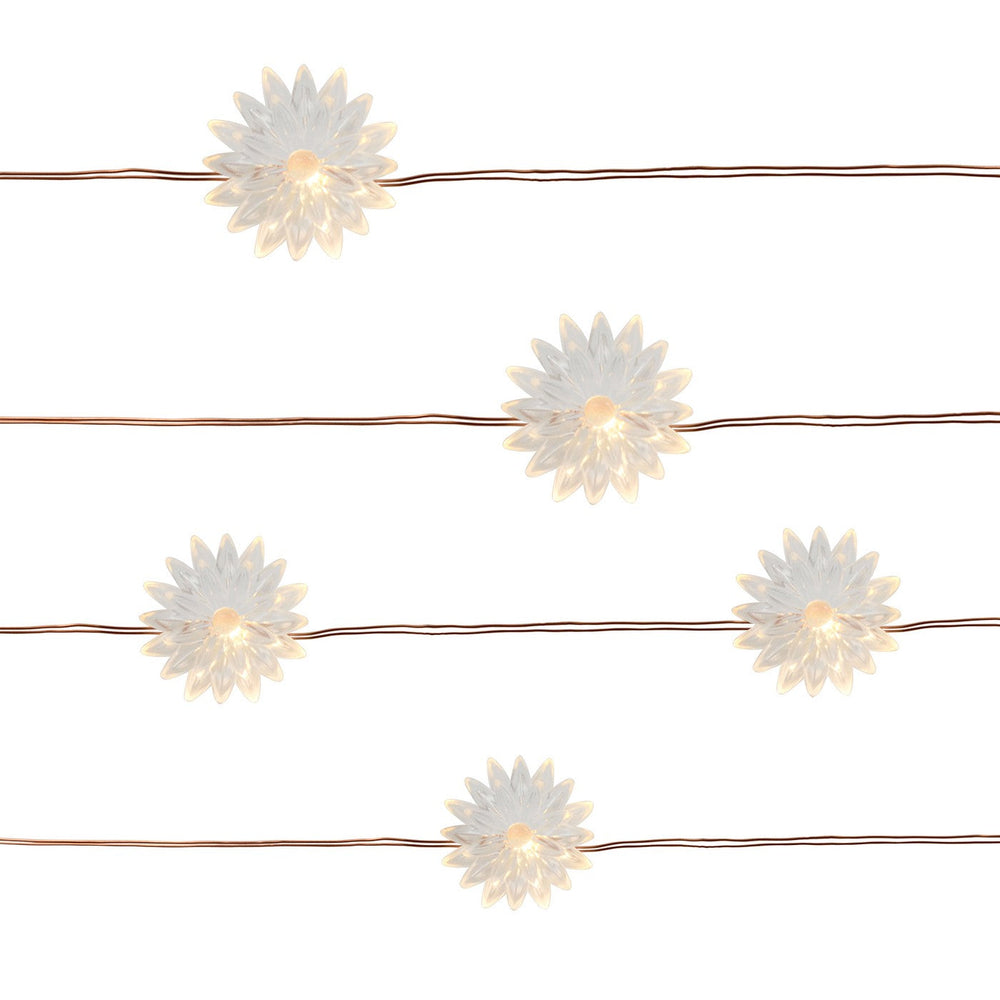 25ct Flower Outdoor LED Mini String Lights - Thres