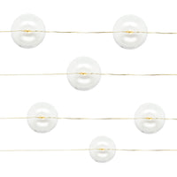 25ct Outdoor LED Mini String Lights Clear Globes -