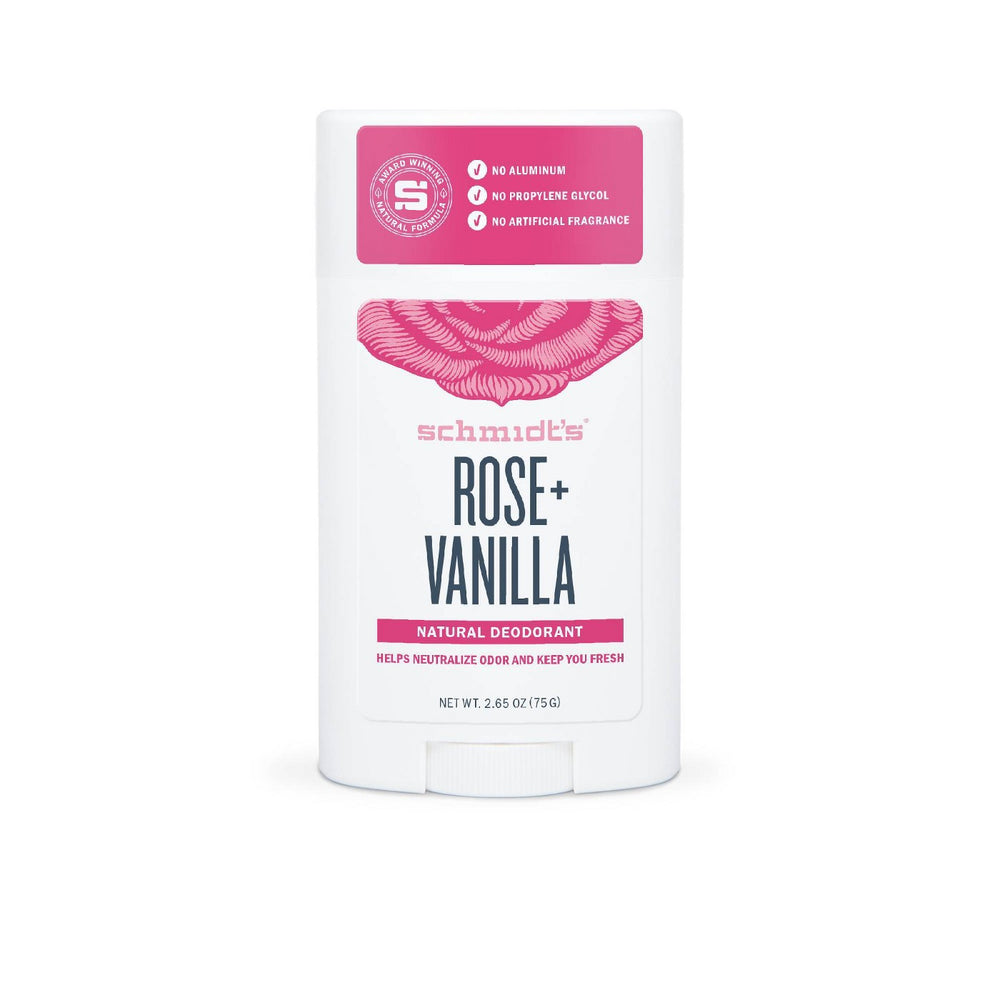 Schmidt's Rose + Vanilla Natural Deodorant - 2.65oz