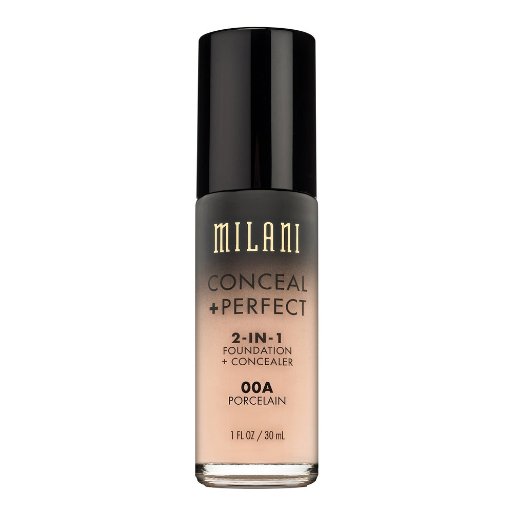 Milani Conceal + Perfect 2-in-1 Foundation 00a Porcelain - 1 fl oz