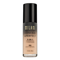 Milani Conceal + Perfect 2-in-1 Foundation 00 Light Natural - 1 fl oz