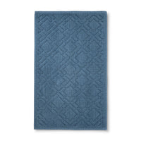 34"x20" Lattice Bath Mat Blue - Fieldcrest