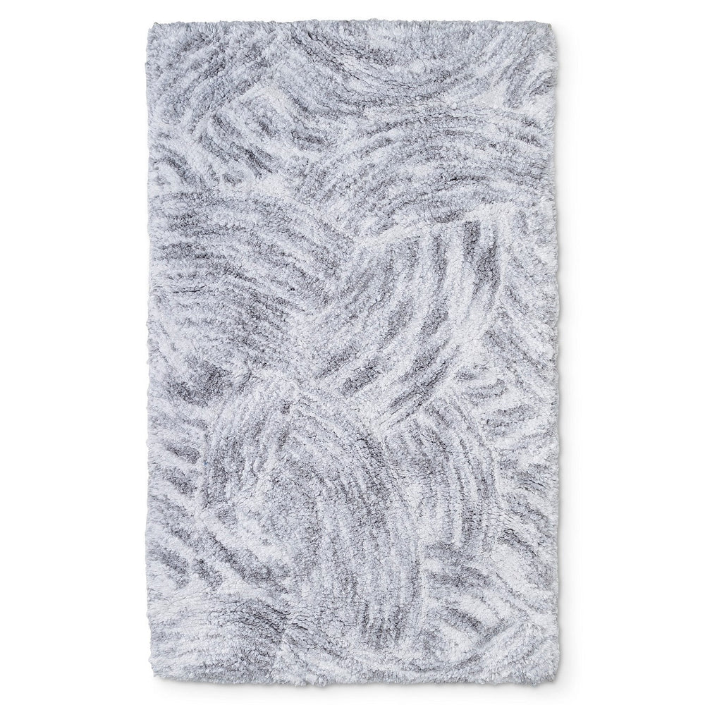 Woodgrain Fan Bath Rugs And Mats True White Opaque