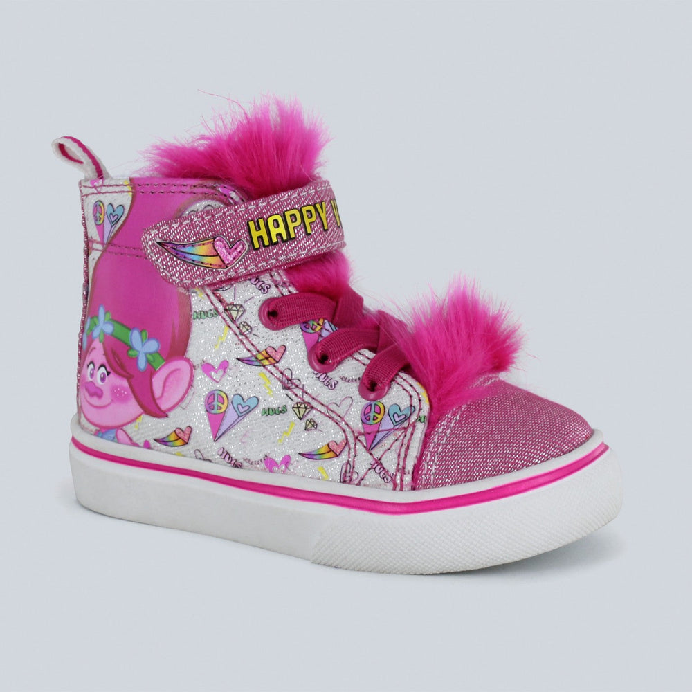 Toddler Girls' Trolls High Top Sneakers - Pink 9