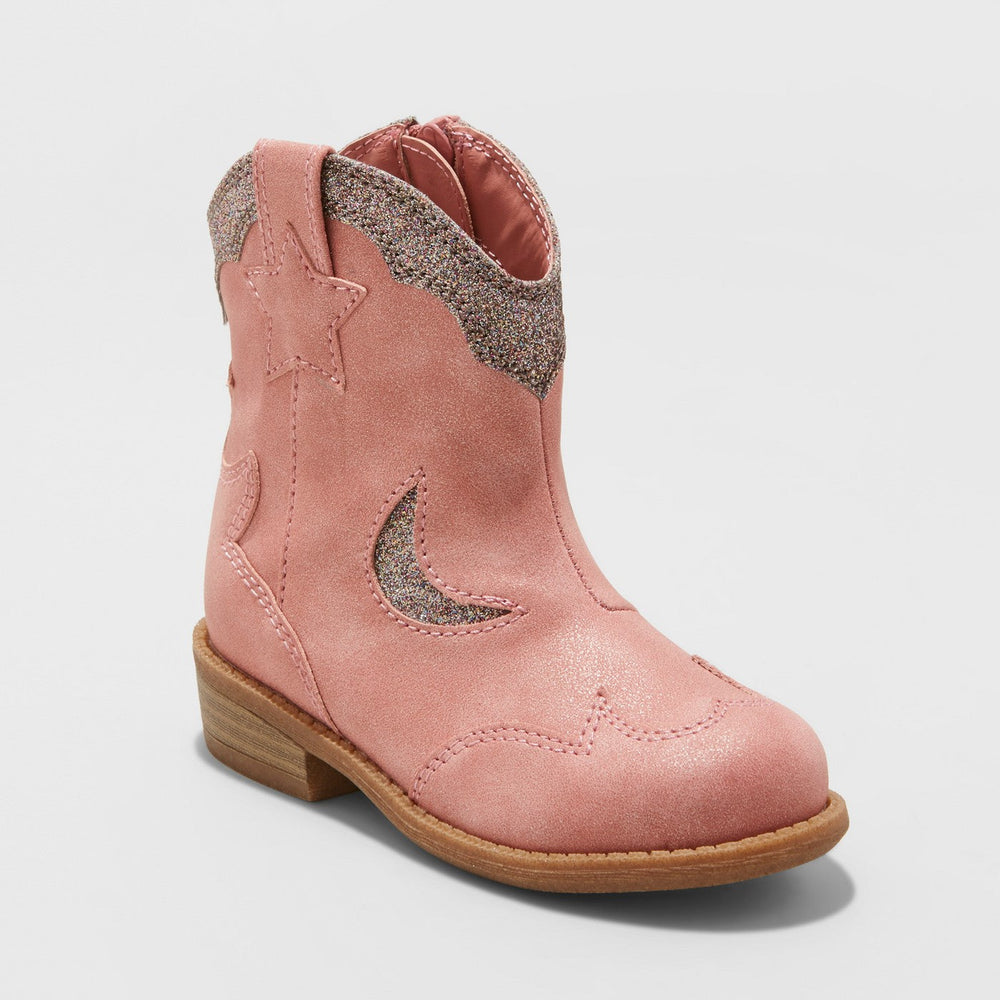 Toddler Girls' Isabella Cowboy Boots with Glitter