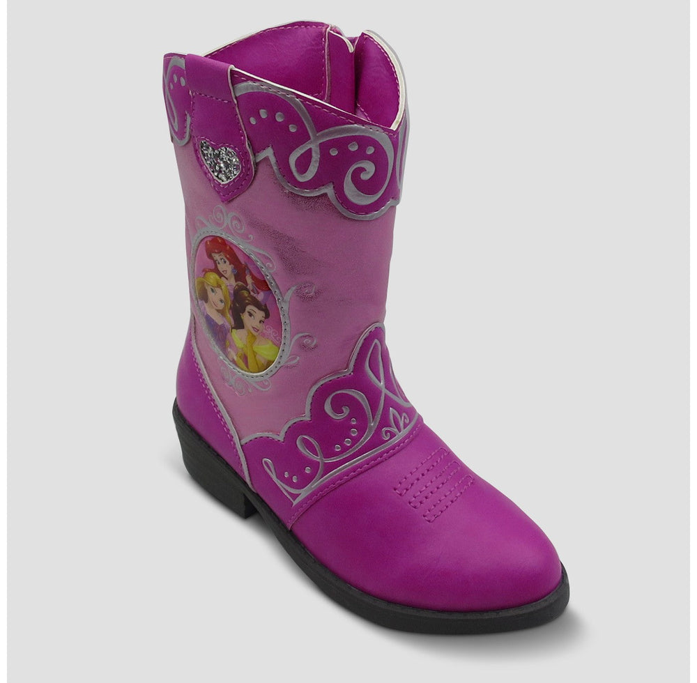 Toddler Girls' Disney Princess Cowboy Boots - Pink