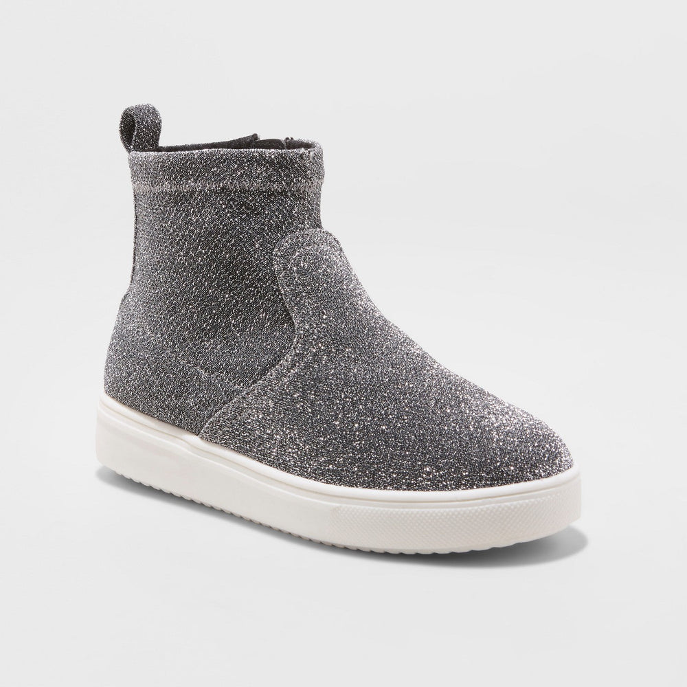 Girls' Annora Sock Top Metallic Sneakers - Cat & J
