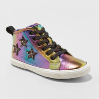 Girls' Arianna High Top Glitter Sneakers - Cat & J