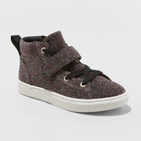 Girls' Regan High Top Glitter Sneakers - Cat & Jac