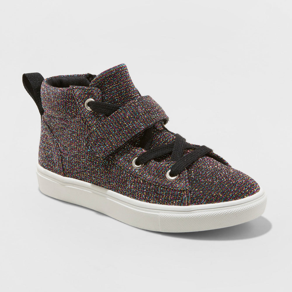 Girls' Regan High Top Glitter Sneakers - Cat & Jac