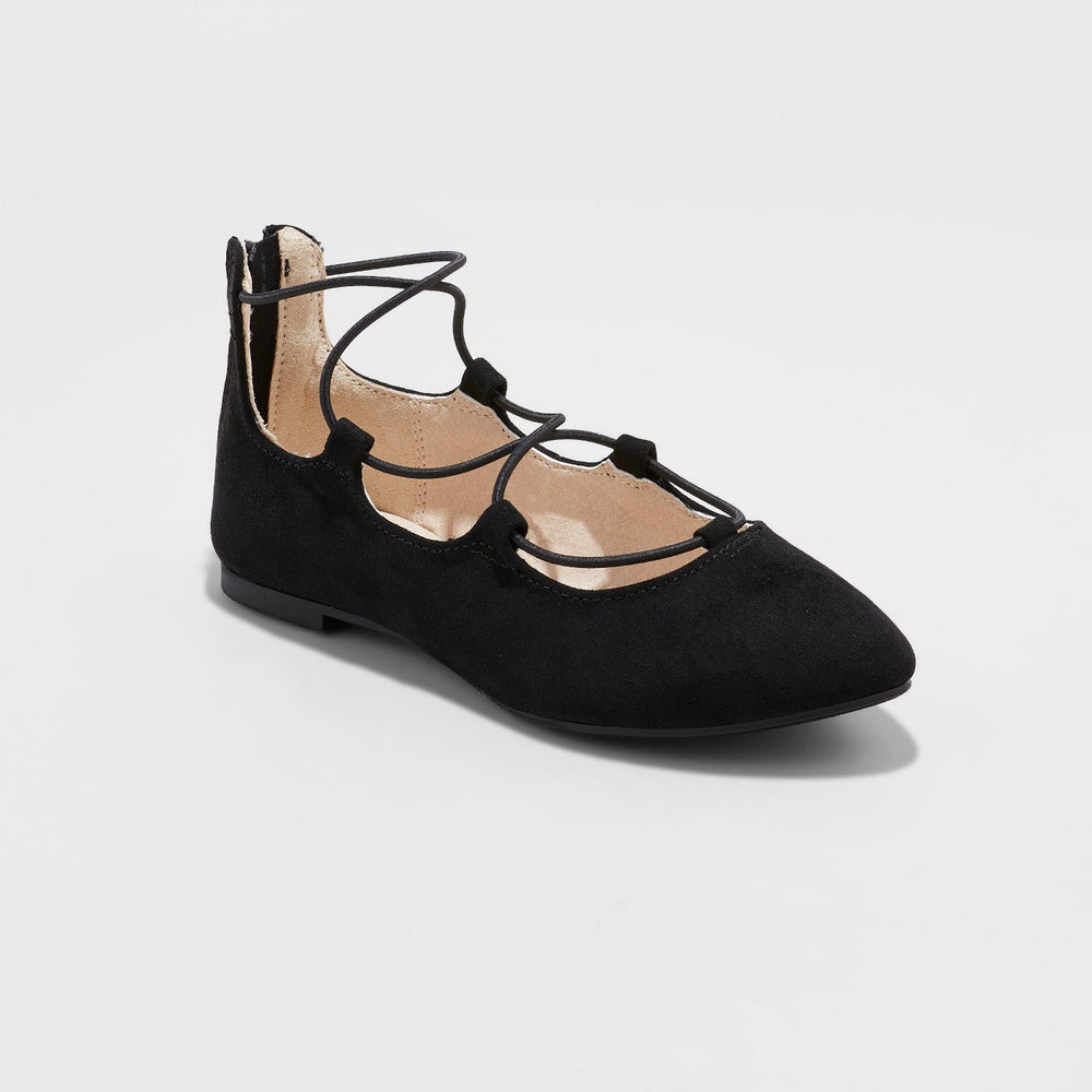 Girls' Evita Wide Width Ballet Flat - Cat & Jack
