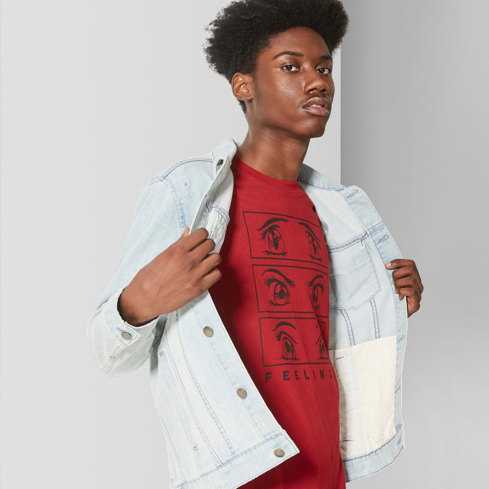 Men's Destructed Denim Trucker Jacket - Original U
