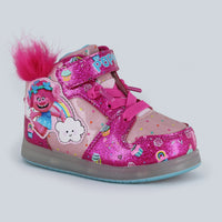 Toddler Girls' Trolls Poppy Light-Up High Top Snea