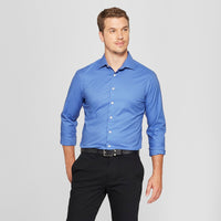 Men's Slim Fit Long Sleeve Button-Down Shirt - Goo