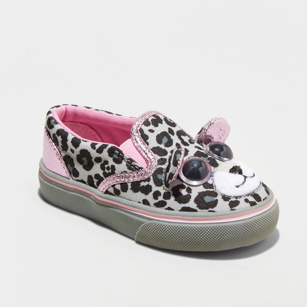 Toddler Girls' Jumparoos Leopard Slip on Sneakers