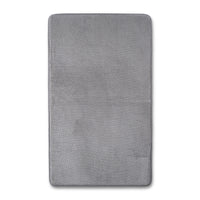 20" x 34" Bubble Memory Foam Bath Rug Classic Gray