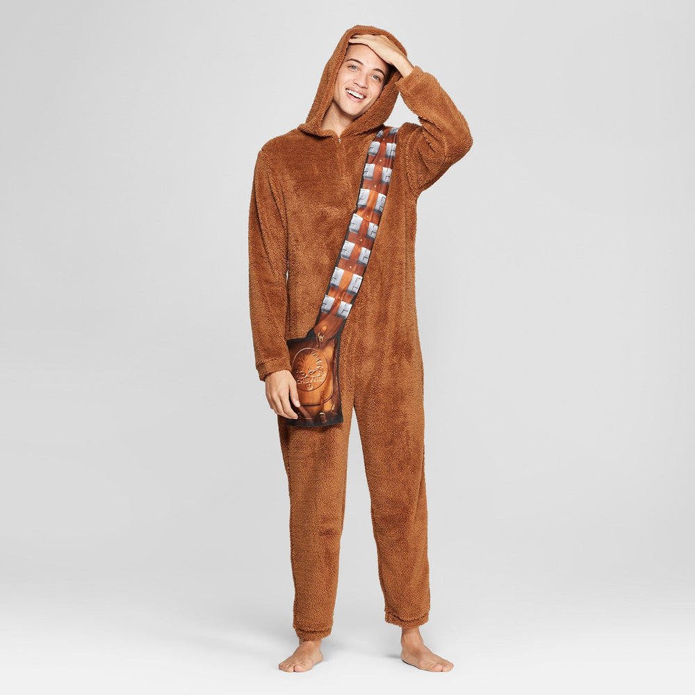 Men's Star Wars Chewbacca Union Suit - Brown S