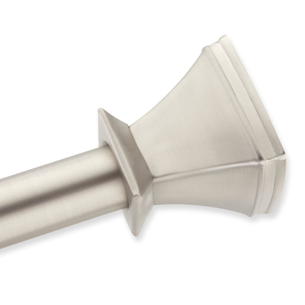 Square Decorative Shower Rod Dark Silver 44-72