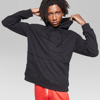 Men's Long Sleeve Raw Edge Hoodie Sweatshirt - Ori