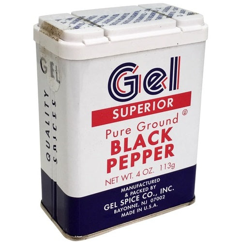 Gel Ground Black Pepper Tin 4Oz / 24Pk