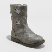 Toddler Girls' Reina Ruffle Boot with Glitter Star
