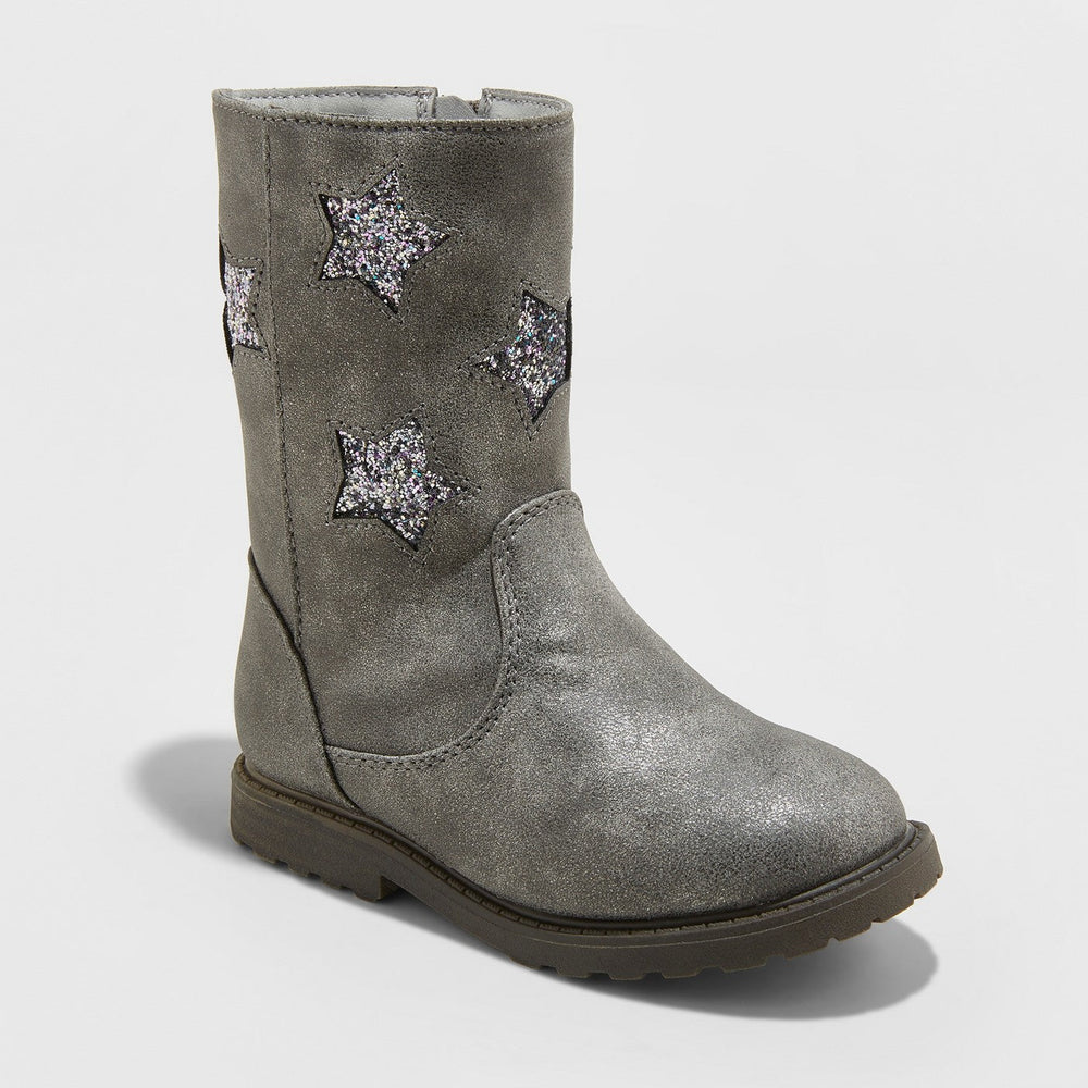 Toddler Girls' Reina Ruffle Boot with Glitter Star