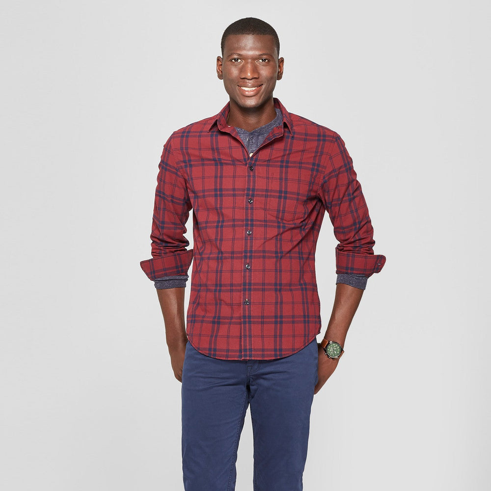 Men's Long Sleeve Standard Fit Northrop Poplin But