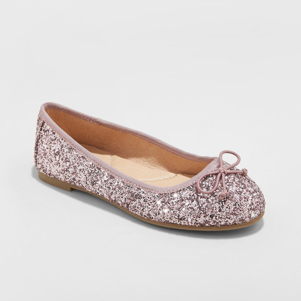 Girls' Lesley Glitter Ballet Flats - Cat & Jack1