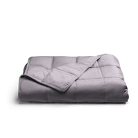 Twin 12lb Weighted Throw Blanket Gray - Tranquilit