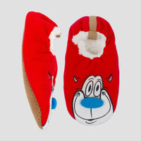 Men's Nickelodeon Ren & Stimpy Slipper Socks - Red