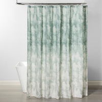 Jacquard Printed Shower Curtain Smoke Green - Proj