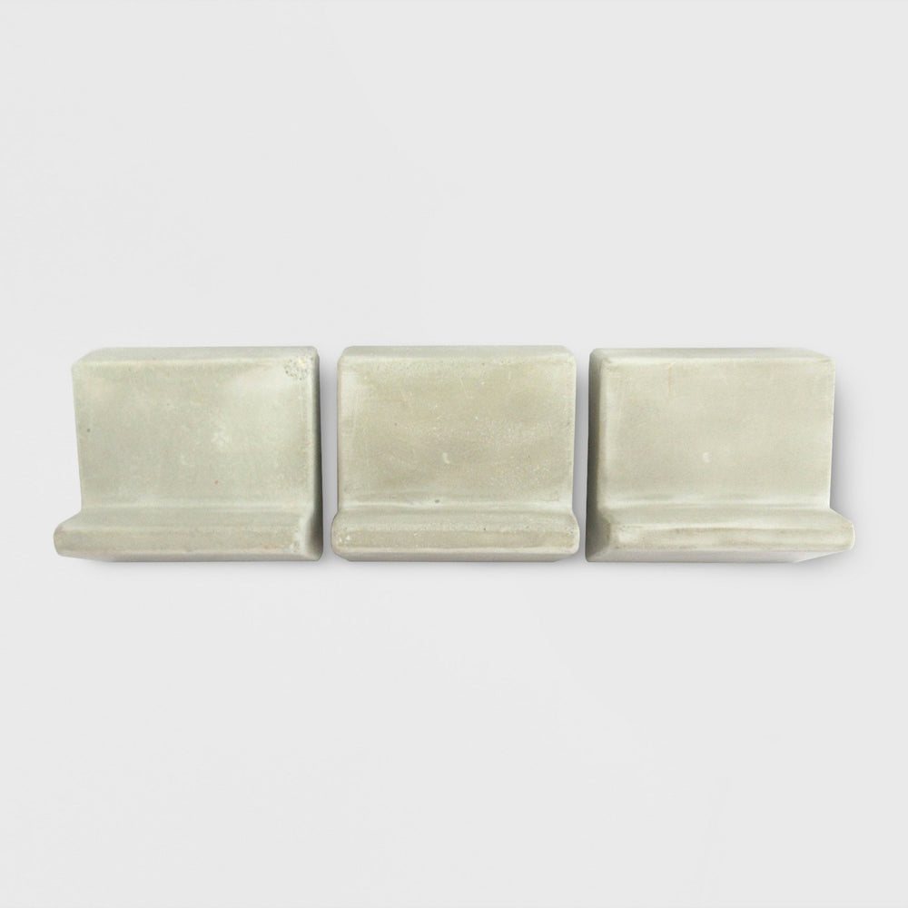 3ct Stoneware Novelty Pot Feet Concrete - Smith & Hawken™