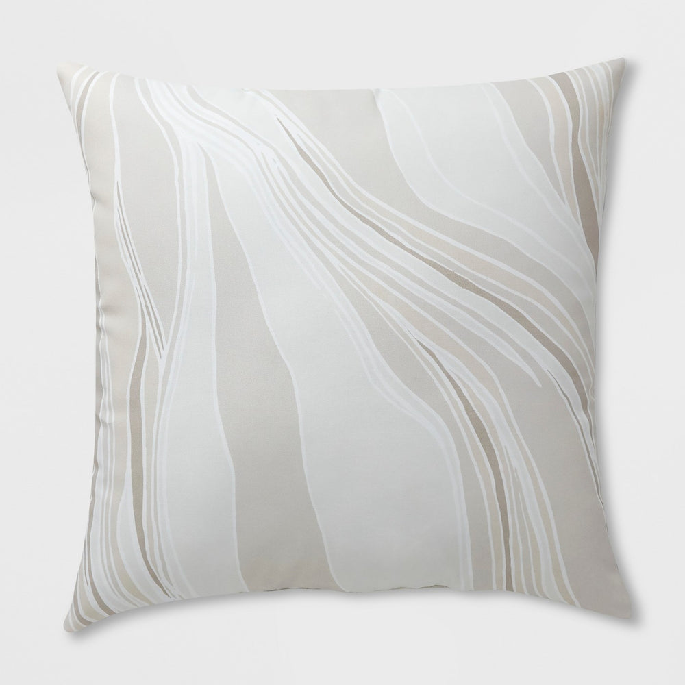 Oversize Square Strata Outdoor Pillow Neutral - Project 62™